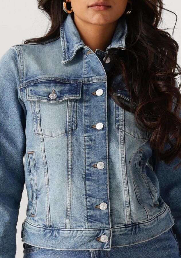 TOMMY JEANS Dames Jassen Classic Trucker Jacket Ai8113 Lichtblauw - Foto 2