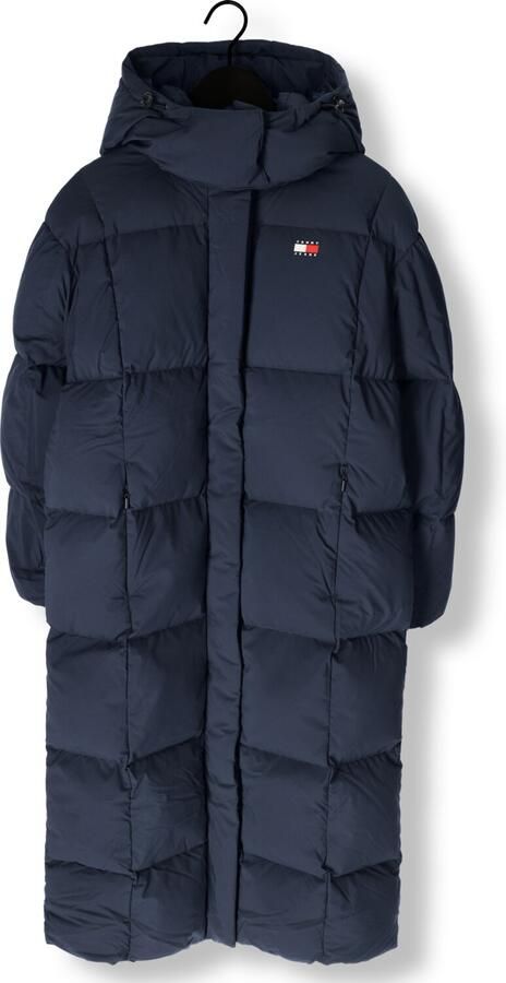 TOMMY JEANS Dames Jassen Tjw Alaska Grid Dwn Mxi Coat Ext Donkerblauw - Foto 3