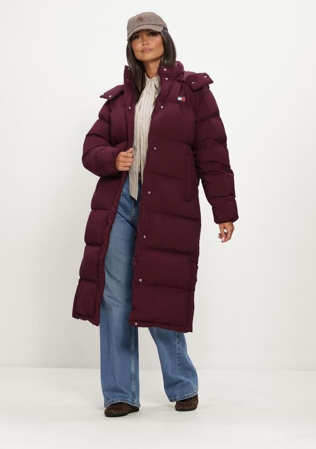 TOMMY JEANS Dames Jassen Tjw Alaska Long Puffer Bordeaux