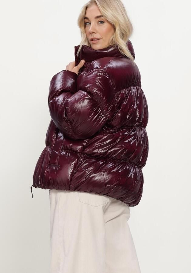 TOMMY JEANS Dames Jassen Tjw High Neck Shiny Puffer Down Bordeaux - Foto 2