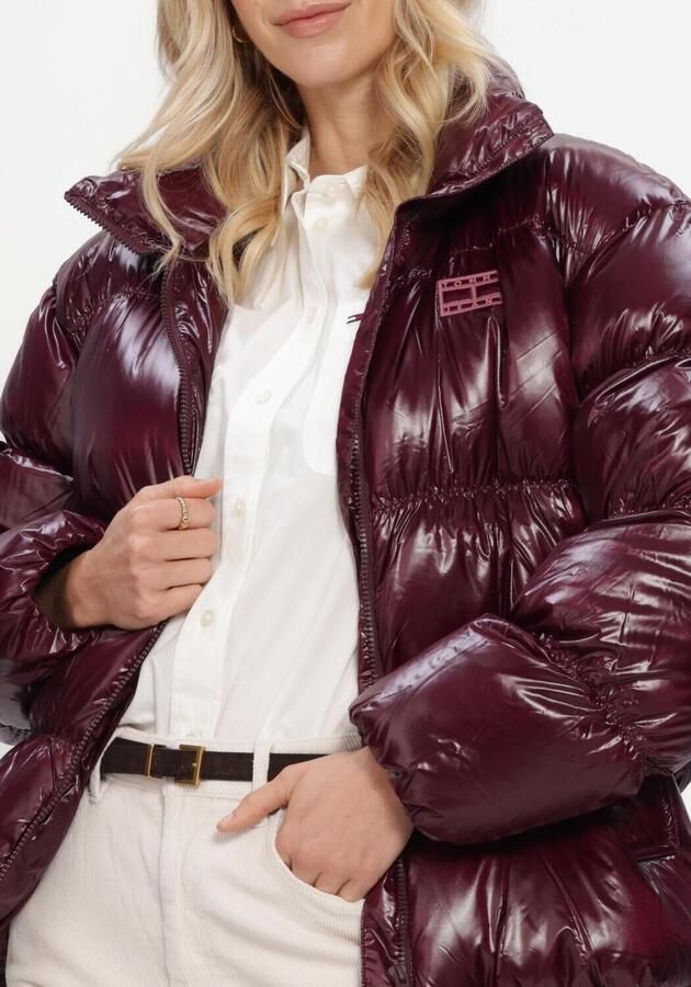 TOMMY JEANS Dames Jassen Tjw High Neck Shiny Puffer Down Bordeaux - Foto 3