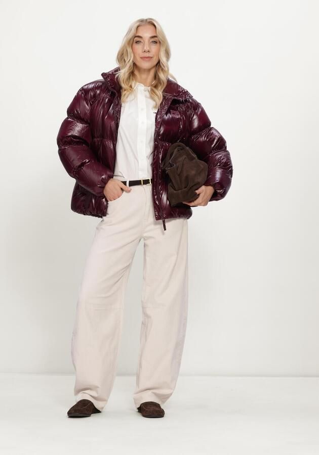 TOMMY JEANS Dames Jassen Tjw High Neck Shiny Puffer Down Bordeaux - Foto 4
