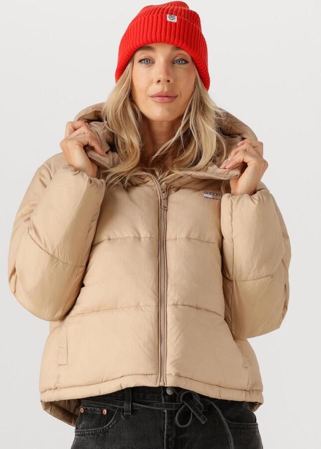 TOMMY JEANS Dames Jassen Tjw Hooded Puffer Jacket Zand - Foto 4