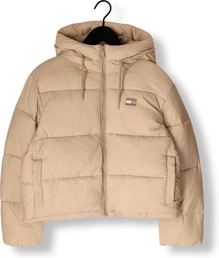 TOMMY JEANS Dames Jassen Tjw Hooded Puffer Jacket Zand