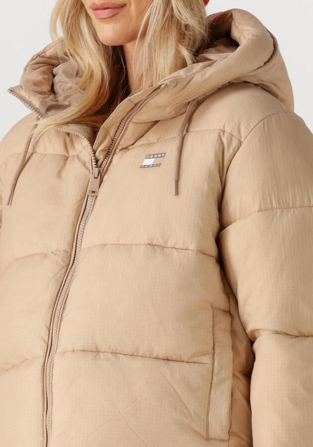 TOMMY JEANS Dames Jassen Tjw Hooded Puffer Jacket Zand - Foto 2