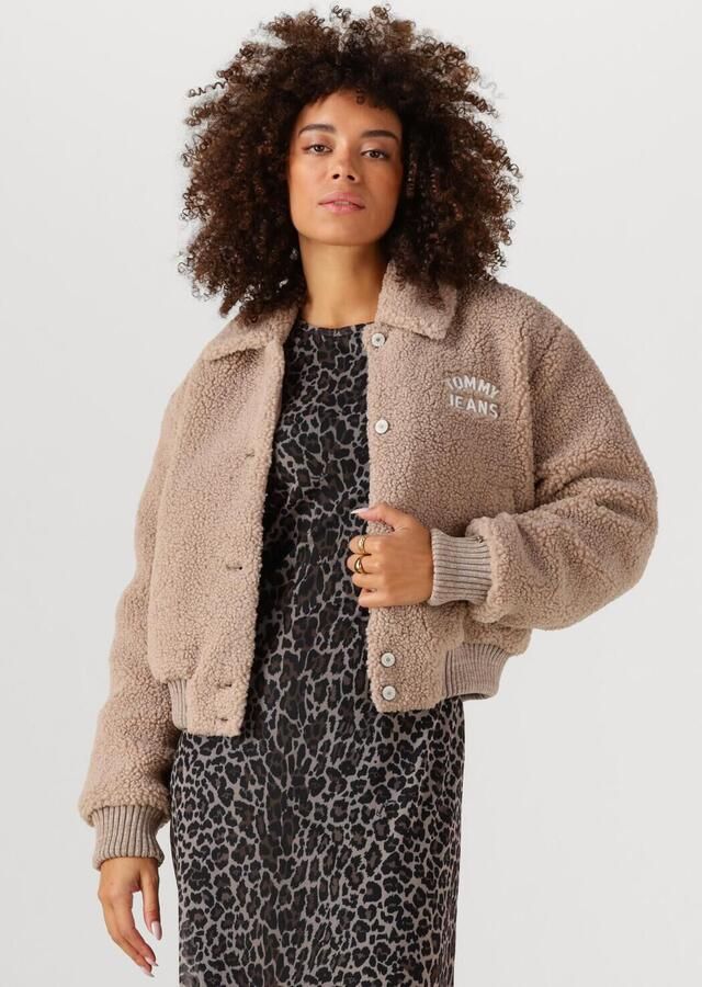 TOMMY JEANS Dames Jassen Tjw Teddy Varsity Bomber Zand - Foto 4