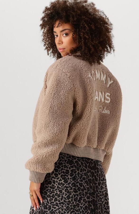 TOMMY JEANS Dames Jassen Tjw Teddy Varsity Bomber Zand - Foto 3