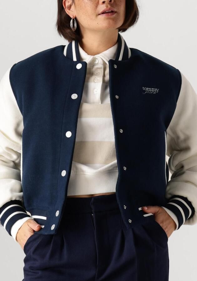 TOMMY JEANS Dames Jassen Tjw Wool Varsity Jacket Ext Donkerblauw - Foto 3