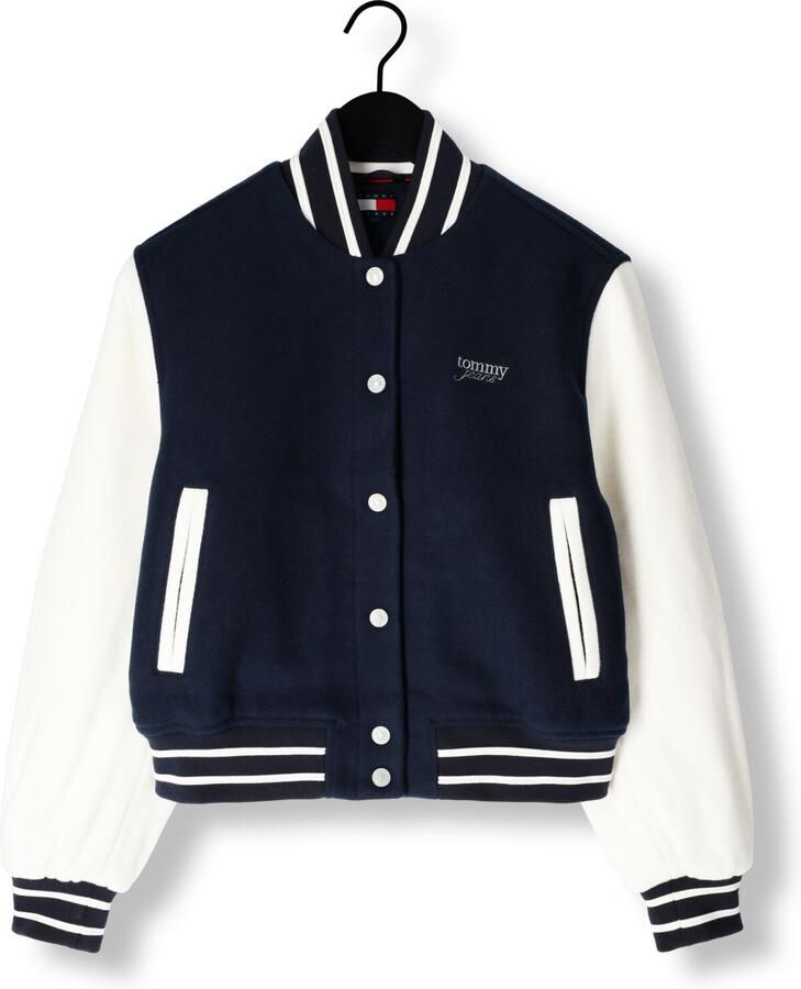 TOMMY JEANS Dames Jassen Tjw Wool Varsity Jacket Ext Donkerblauw