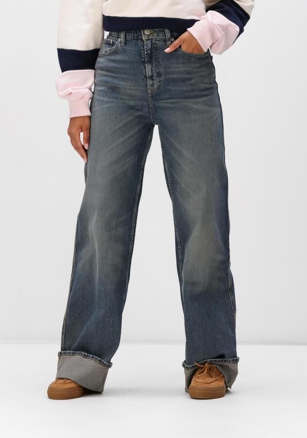 TOMMY JEANS Dames Jeans Claire Hr Wd Turn Up Ei6154 Blauw