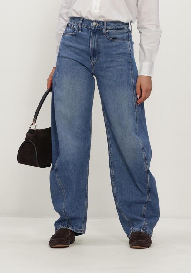 TOMMY JEANS Dames Jeans Ella High Rise Barrel Bj0133 Blauw