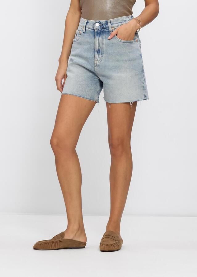 Tommy Jeans regular fit korte jeans van katoenmix model 'MOM SHORT'