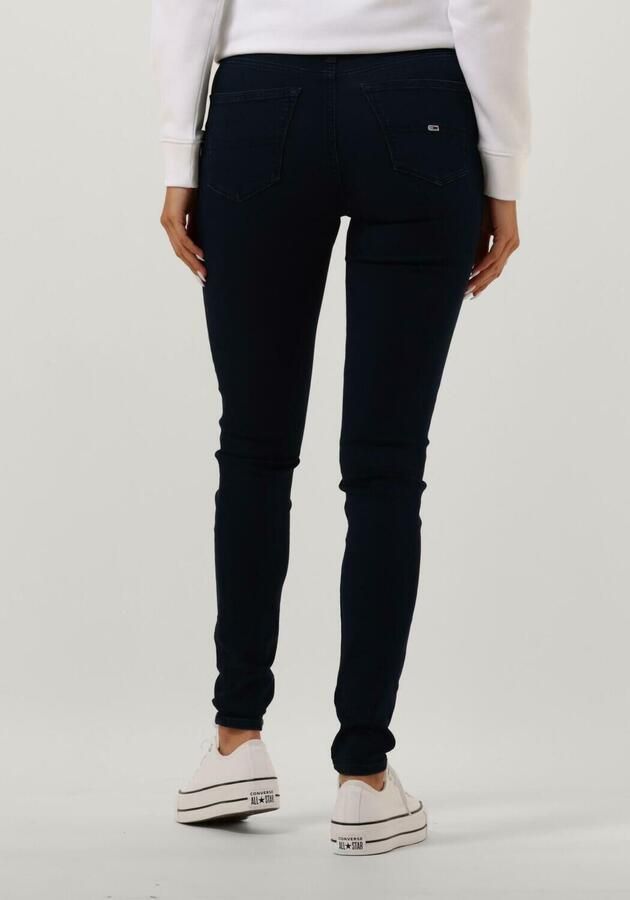 TOMMY JEANS Skinny fit jeans Nora Mid Rise Skinny Fit met -logobadge & borduursels