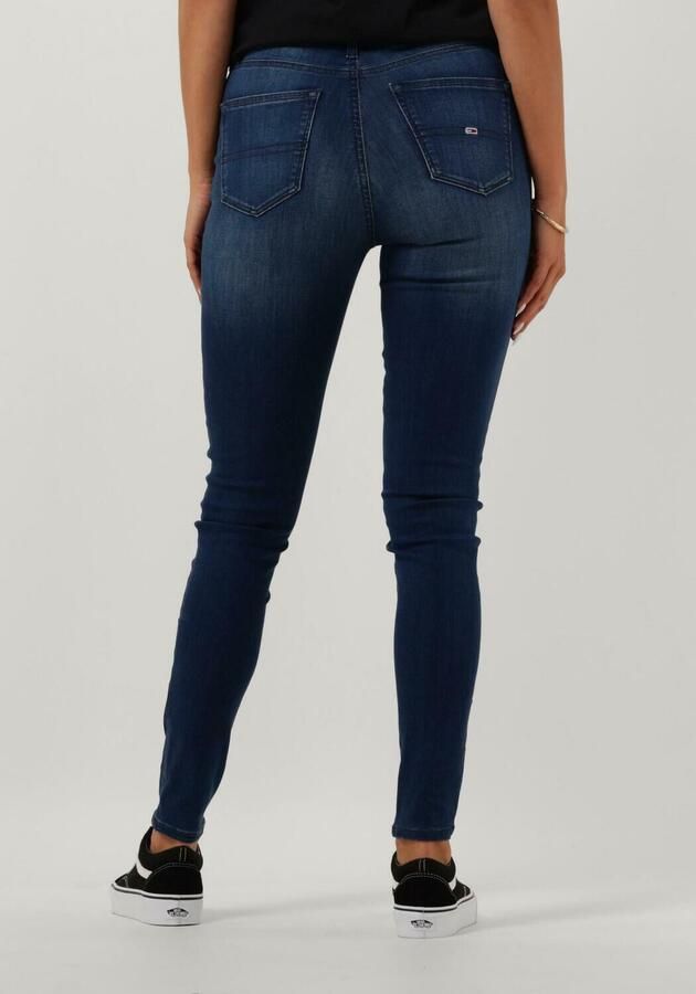 TOMMY JEANS Skinny fit jeans Nora Mid Rise Skinny Fit met -logobadge & borduursels