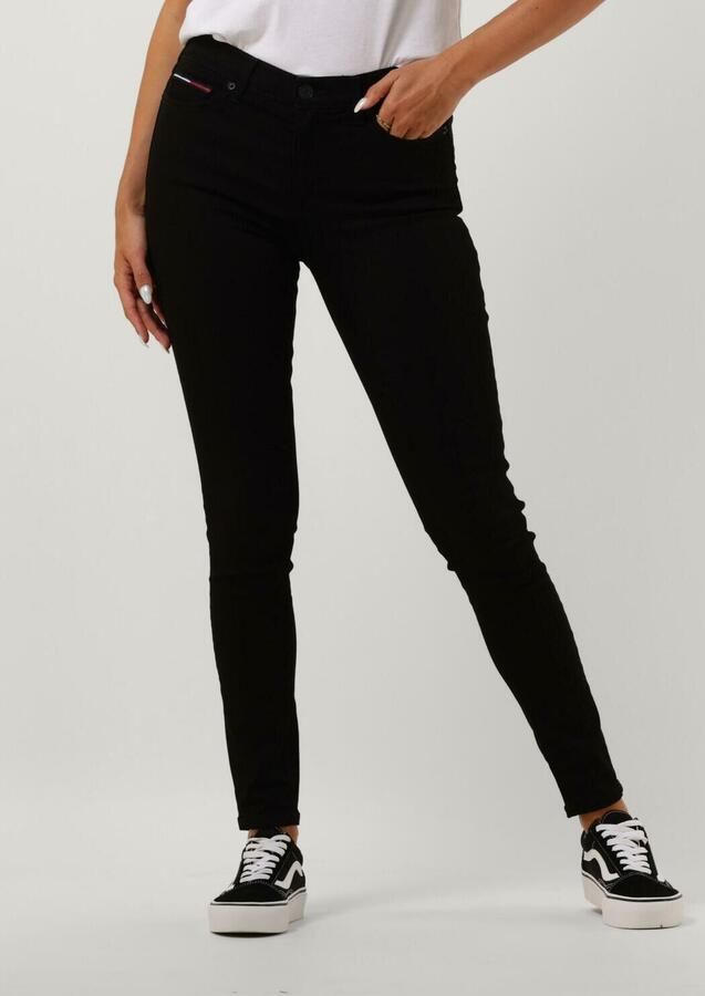 TOMMY JEANS Skinny fit jeans Nora Mid Rise Skinny Fit met -logobadge & borduursels - Foto 4