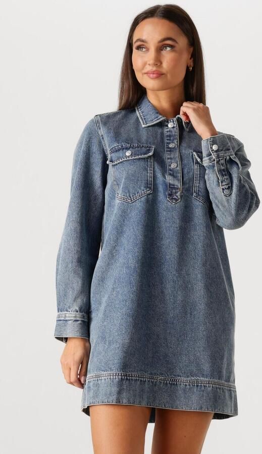 TOMMY JEANS Dames Jurken Tjw Pullover Denim Dress Blauw