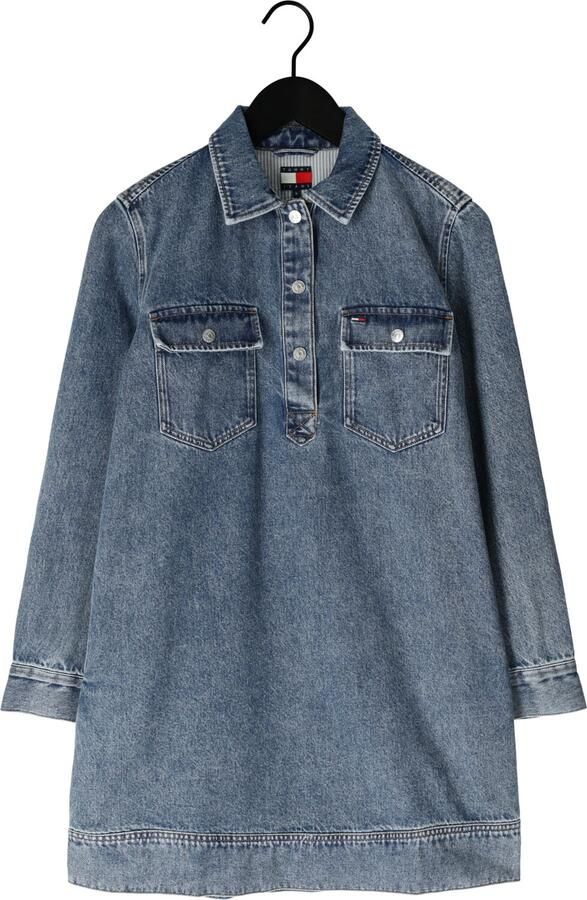 TOMMY JEANS Dames Jurken Tjw Pullover Denim Dress Blauw - Foto 3