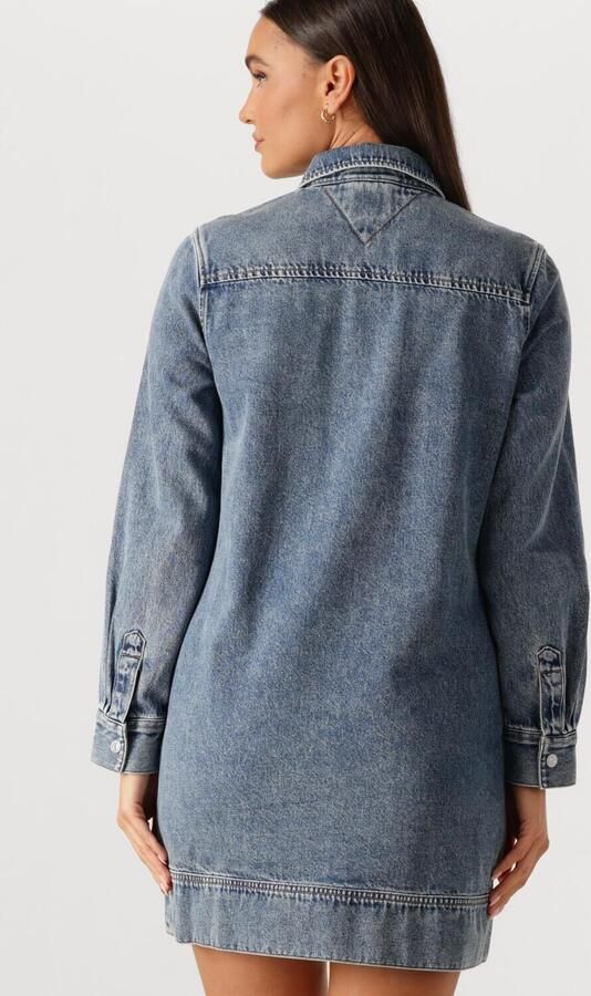 TOMMY JEANS Dames Jurken Tjw Pullover Denim Dress Blauw - Foto 4