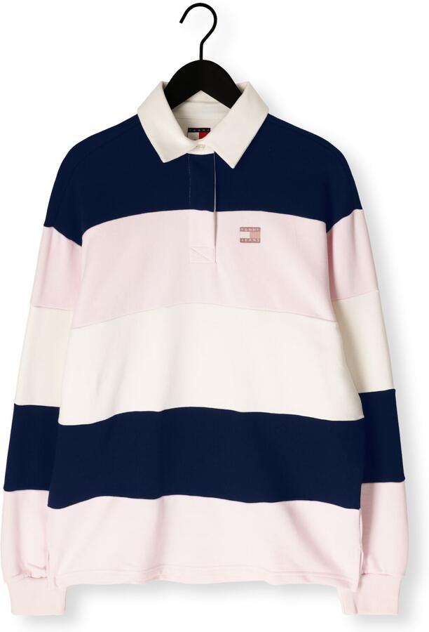 TOMMY JEANS Dames Tops & T-shirts Tjw Badge Stripe Rugby Multi - Foto 4