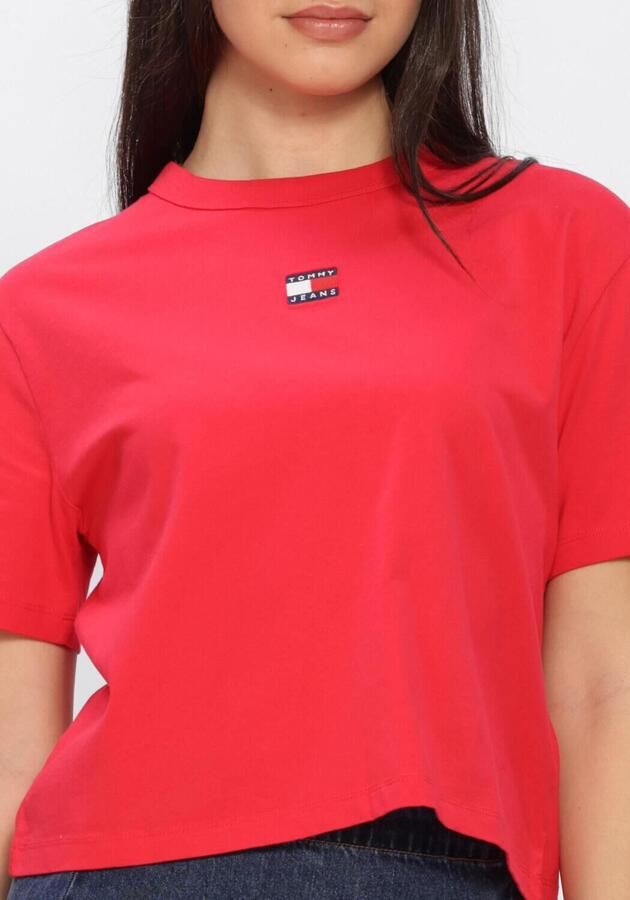 TOMMY JEANS Dames Tops & T-shirts Tjw Bxy Badge Tee Ext Rood - Foto 4