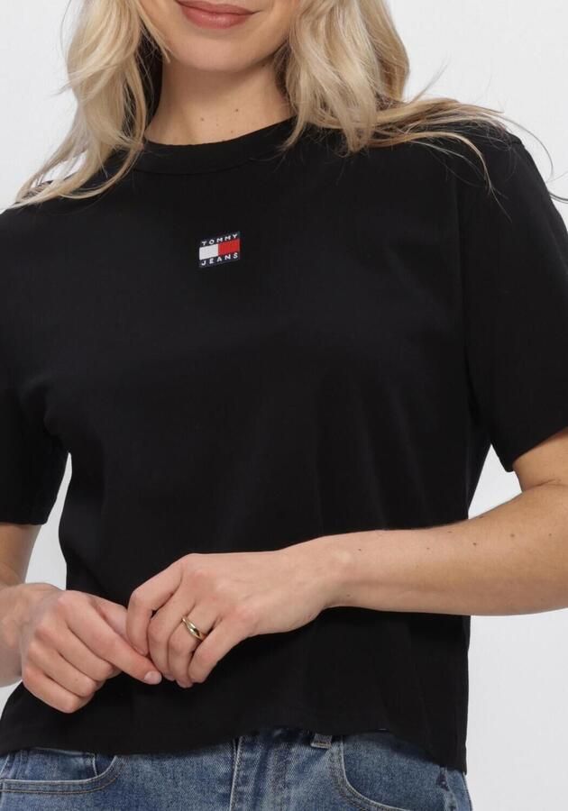 TOMMY JEANS Dames Tops & T-shirts Tjw Bxy Badge Tee Ext Zwart - Foto 4