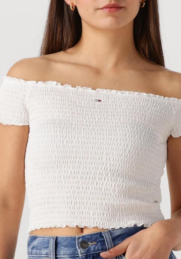 TOMMY JEANS Dames Tops & T-shirts Tjw Crp Smock Top Wit - Foto 2