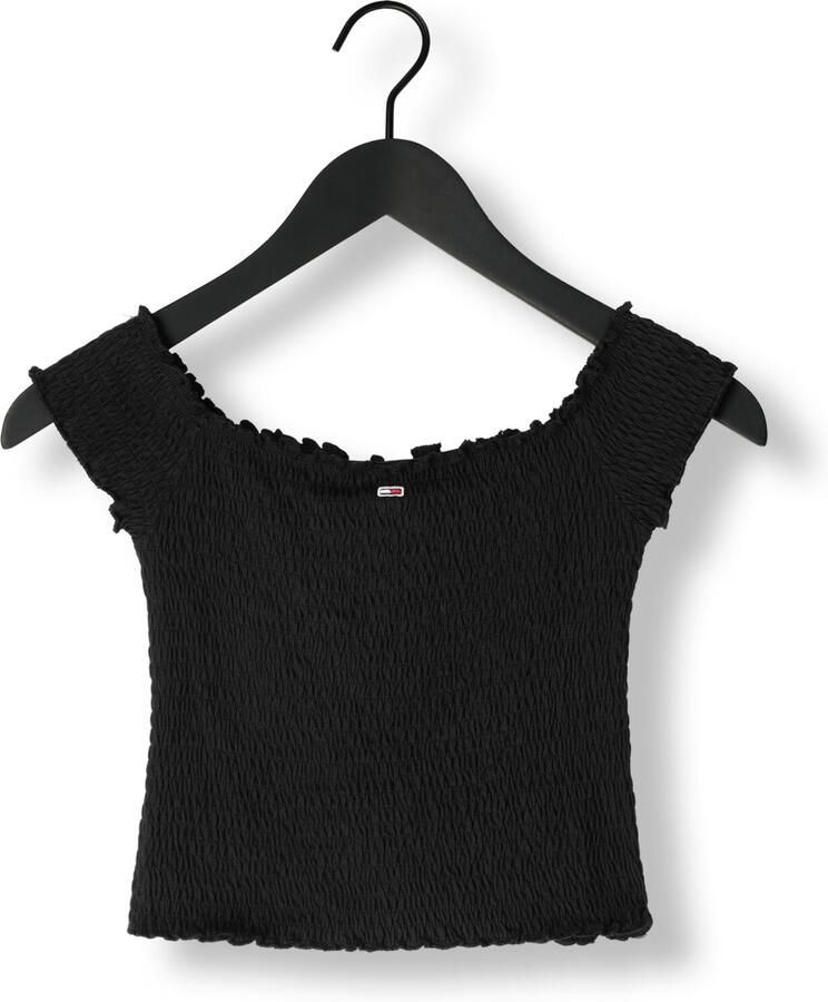 TOMMY JEANS Dames Tops & T-shirts Tjw Crp Smock Top Zwart