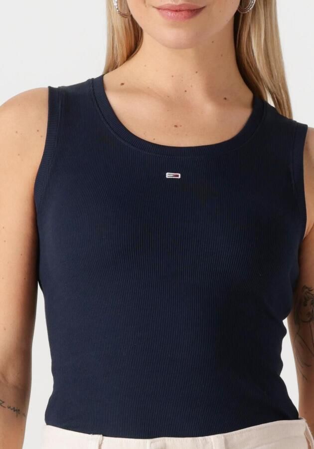 TOMMY JEANS Dames Tops & T-shirts Tjw Essential Rib Tank Ext Donkerblauw - Foto 3