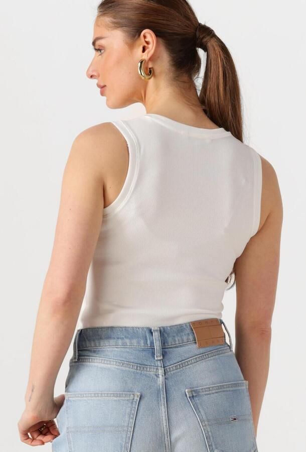 Tommy Hilfiger Essential Ribbed Flag Embroidery Slim Tanktop Dames - Foto 2
