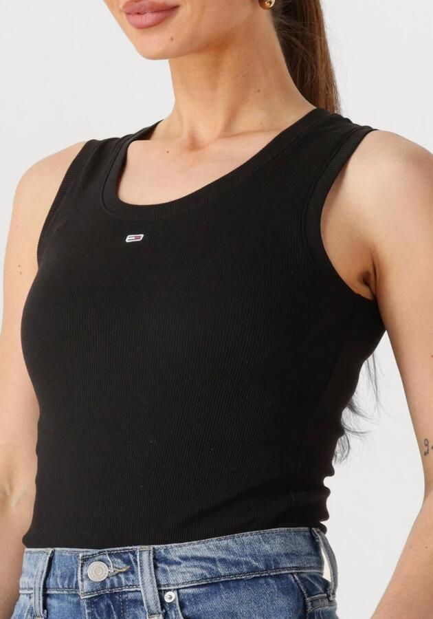 Tommy Hilfiger Essential Ribbed Flag Embroidery Slim Tanktop Dames - Foto 2