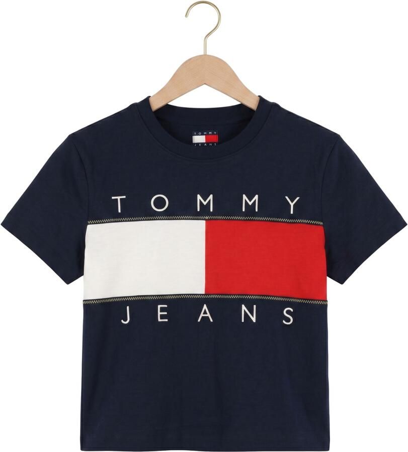 TOMMY JEANS Dames Tops & T-shirts Tjw Reg Flag Ss Tee Ext Donkerblauw - Foto 2