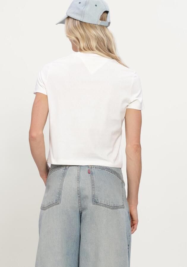 TOMMY JEANS Dames Tops & T-shirts Tjw Reg Flag Ss Tee Ext Wit - Foto 3