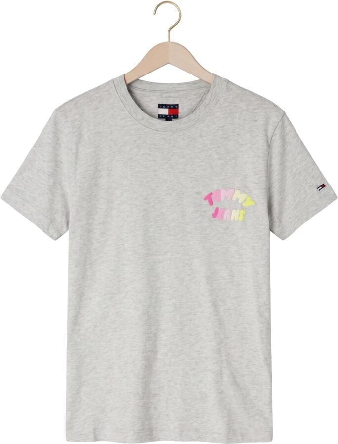 TOMMY JEANS Dames Tops & T-shirts Tjw Reg Tj Bubble Ss Tee Ext Lichtgrijs - Foto 2