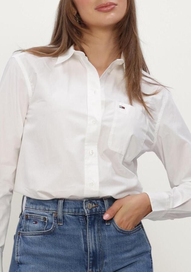 TOMMY JEANS Dames Tops & T-shirts Tjw Rlx Essential Shirt Wit - Foto 4