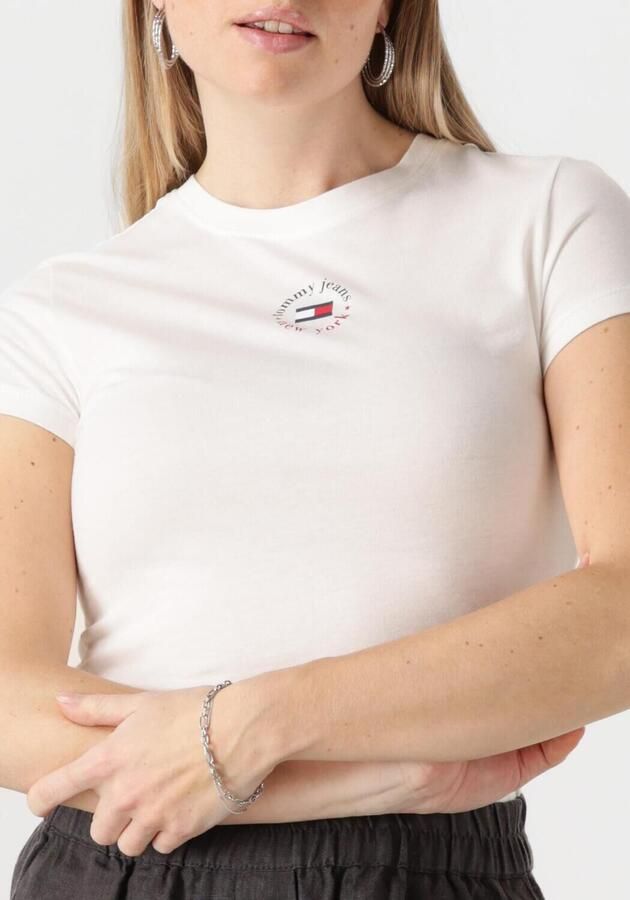 TOMMY JEANS Dames Tops & T-shirts Tjw Slim Essential Logo 2 Tee Wit - Foto 2