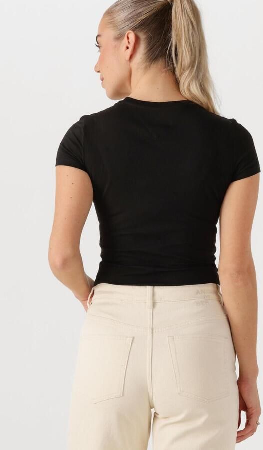 TOMMY JEANS Dames Tops & T-shirts Tjw Slim Essential Logo 2 Tee Zwart - Foto 3