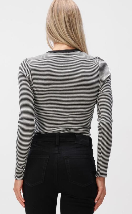TOMMY JEANS Dames Tops & T-shirts Tjw Slim Essential Rib Ls Multi - Foto 3