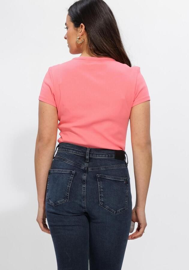 TOMMY JEANS Dames Tops & T-shirts Tjw Slim Essential Rib Ss Ext Roze - Foto 3