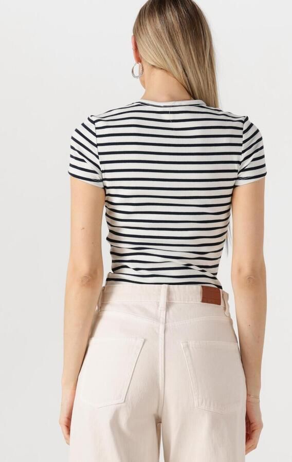 TOMMY JEANS Dames Tops & T-shirts Tjw Slim Essential Rib Ss Ext Wit - Foto 3