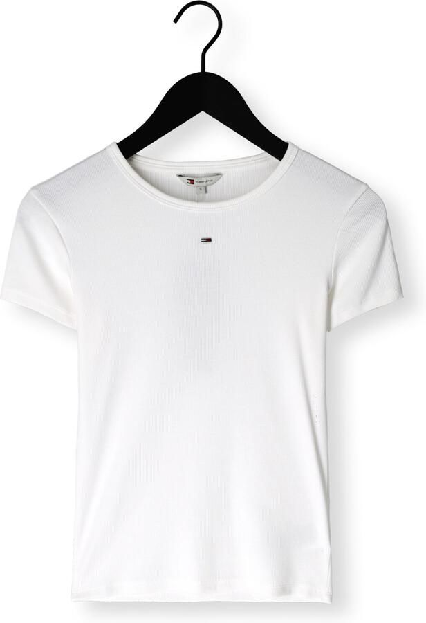 TOMMY JEANS T-shirt Slim Essential Rib Shirt Rippshirt Rundhalsshirt - Foto 4