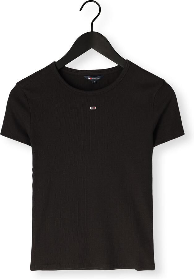 TOMMY JEANS T-shirt Slim Essential Rib Shirt Rippshirt Rundhalsshirt - Foto 4
