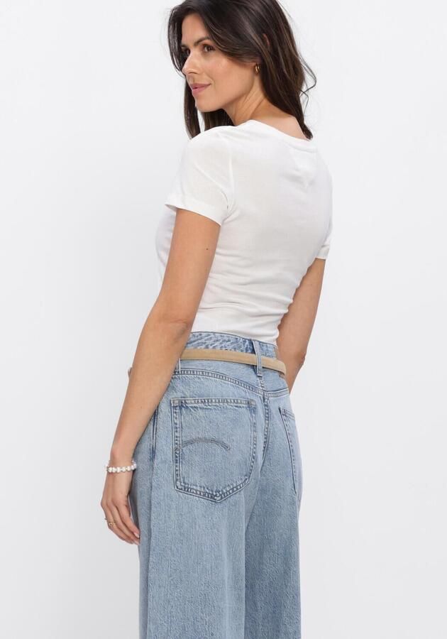 TOMMY JEANS Dames Tops & T-shirts Tjw Slim Linear Tee Ext Wit - Foto 3
