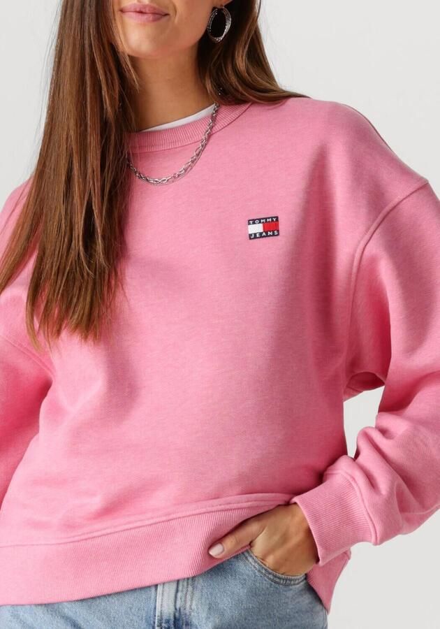 TOMMY JEANS Dames Truien & Vesten Tjw Bxy Badge Crew Roze - Foto 3