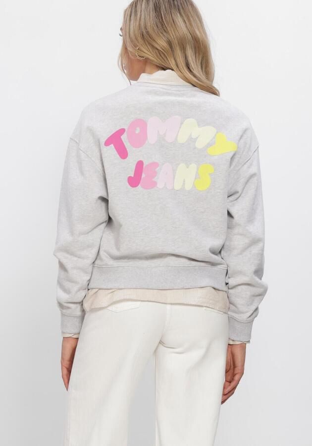 TOMMY JEANS Dames Truien & Vesten Tjw Bxy Color Bubble Crew Ext Lichtgrijs - Foto 2