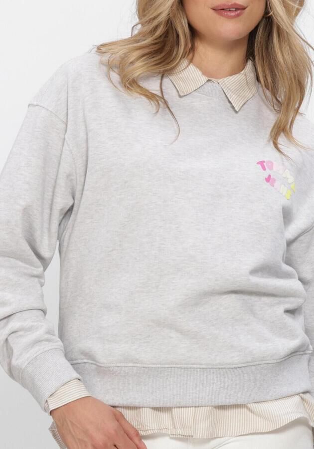 TOMMY JEANS Dames Truien & Vesten Tjw Bxy Color Bubble Crew Ext Lichtgrijs - Foto 3