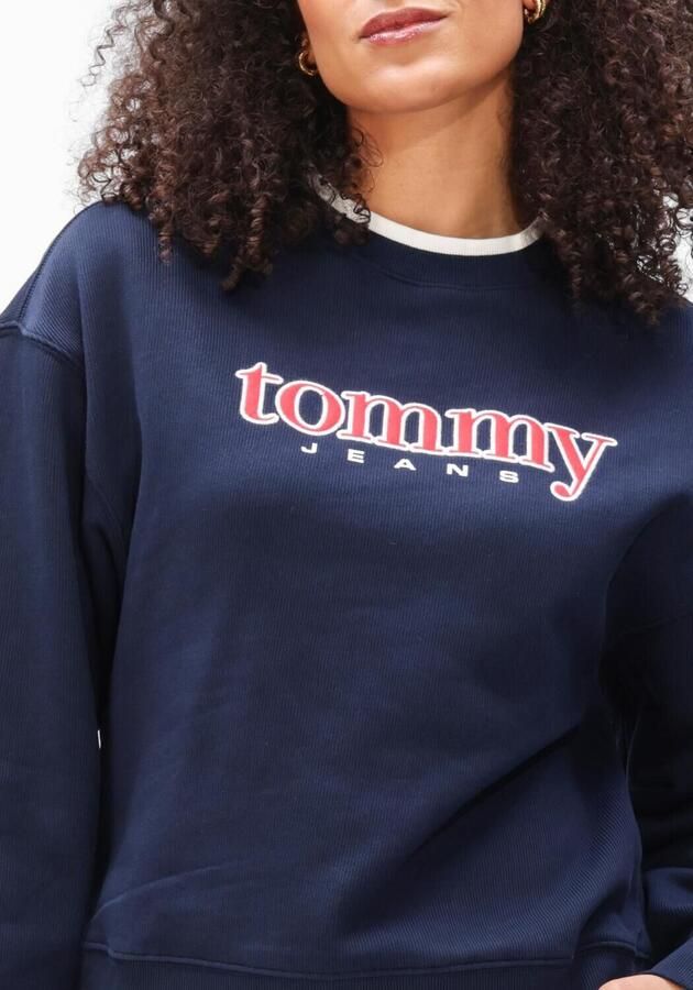 TOMMY JEANS Dames Truien & Vesten Tjw Bxy Tommy Applique Crew Donkerblauw - Foto 3