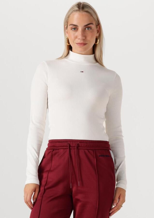 TOMMY JEANS Dames Truien & Vesten Tjw Essential Mock Neck Ecru - Foto 4