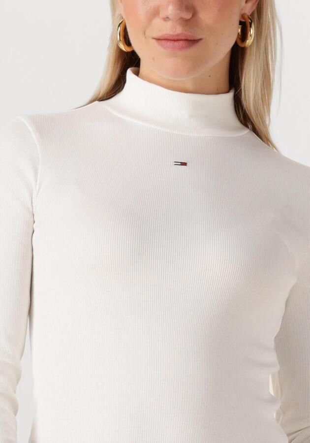 TOMMY JEANS Dames Truien & Vesten Tjw Essential Mock Neck Ecru