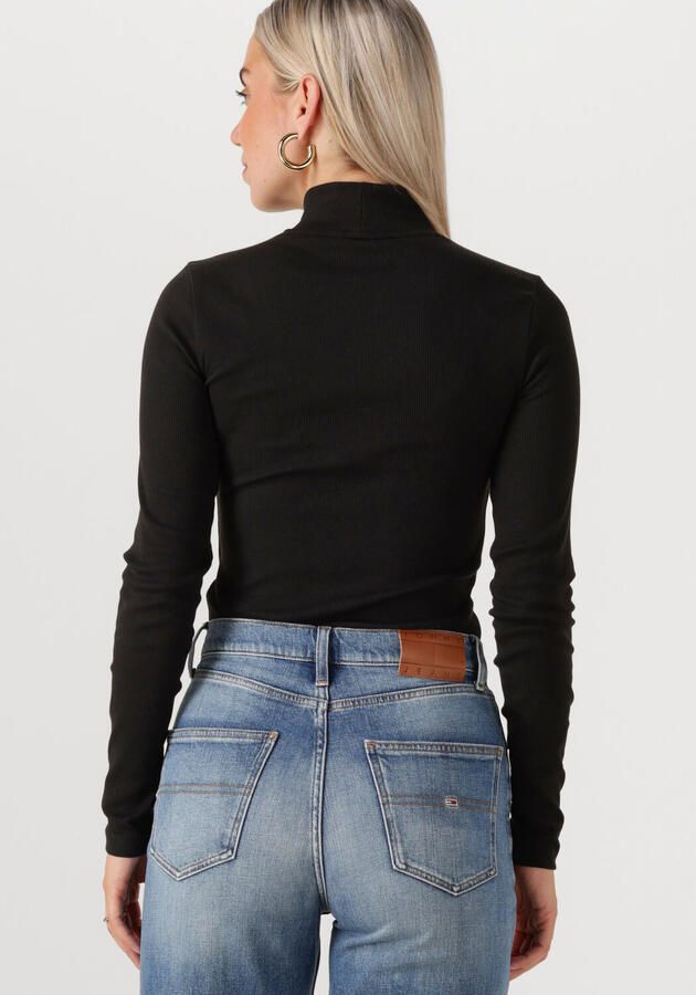 TOMMY JEANS Dames Truien & Vesten Tjw Essential Mock Neck Zwart