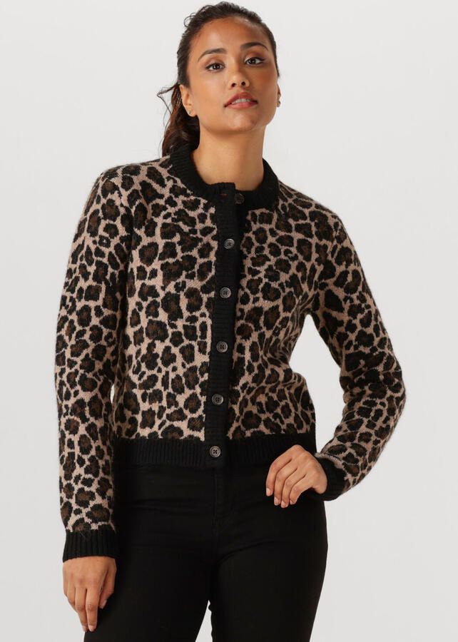 TOMMY JEANS Vest TJW LEOPARD CARDIGAN met luipaard breipatroon - Foto 4